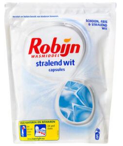 Robijn Wascapsules Stralend Wit  – 16 wasbeurten
