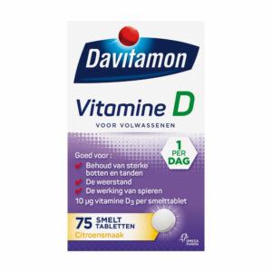 4x Davitamon Vitamine D Volwassenen 75 smelttabletten