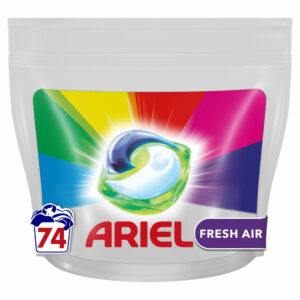 Ariel Fresh Air wascapsules gekleurde was – 74 wasbeurten