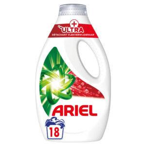 Ariel Vloeibaar & Ultra wasmiddel  – 72 wasbeurten