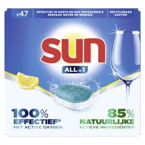 Sun All in 1  vaatwastabletten  – 47 wasbeurten