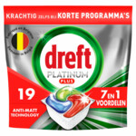 Dreft Plus vaatwastabletten  – 19 wasbeurten