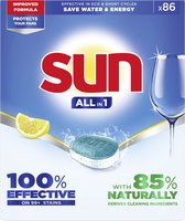Sun All in 1  vaatwastabletten  – 86 wasbeurten