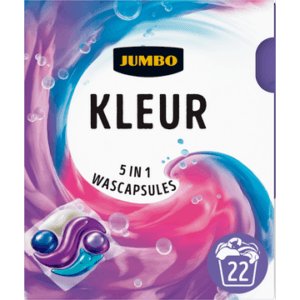 Jumbo  wascapsules gekleurde was – 22 wasbeurten