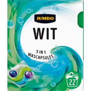 Jumbo  wascapsules witte was – 22 wasbeurten