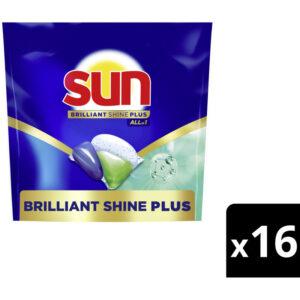 Sun All in 1  vaatwastabletten  – 16 wasbeurten