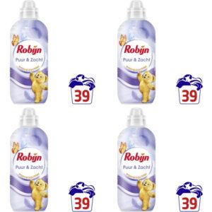 Robijn Puur & Zacht  wasverzachter  – 4 wasbeurten