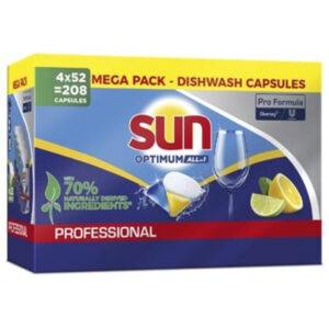 Sun Optimum All in 1 Professional vaatwastabletten  – 208 wasbeurten