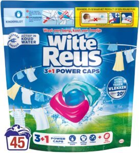 Witte Reus  wascapsules witte was – 45 wasbeurten