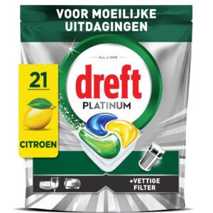Dreft Citroen vaatwastabletten  – 21 wasbeurten