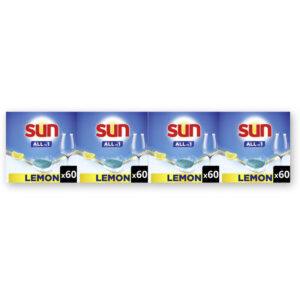 Sun All in 1  vaatwastabletten  – 4 wasbeurten