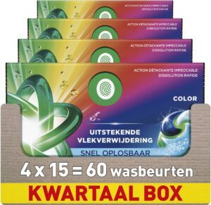 Ariel  wascapsules gekleurde was – 60 wasbeurten