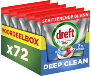 Dreft Plus vaatwastabletten  – 72 wasbeurten