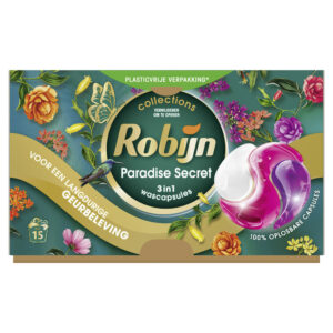 Robijn Paradise Secret  wascapsules gekleurde was – 15 wasbeurten