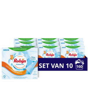 Robijn Wasmiddel doekjes wit  wascapsules witte was – 160 wasbeurten