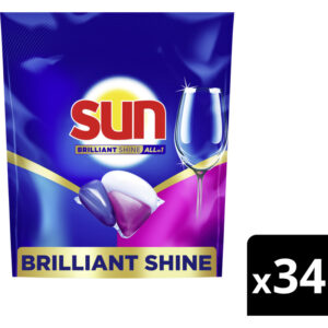 Sun All in 1  vaatwastabletten  – 34 wasbeurten