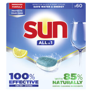 Sun All in 1  vaatwastabletten  – 60 wasbeurten