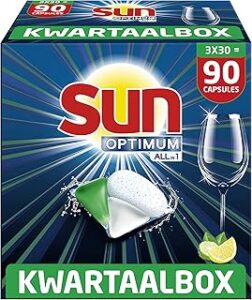 Sun Optimum All in 1  vaatwastabletten  – 90 wasbeurten