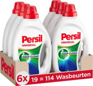 Persil Vloeibaar & Gel Universal wasmiddel witte was & gekleurde was – 114 wasbeurten