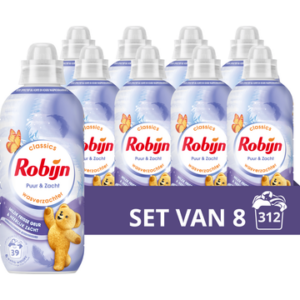 Robijn Puur & Zacht  wasverzachter  – 6240 wasbeurten