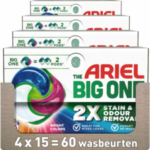 Ariel The Big One wascapsules  wascapsules gekleurde was – 60 wasbeurten
