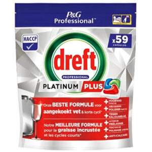 Dreft Regular & Professional vaatwastabletten  – 59 wasbeurten