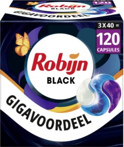 Robijn Black Velvet  wascapsules zwarte was – 120 wasbeurten