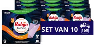 Robijn Wasmiddel doekjes zwart  wascapsules zwarte was – 160 wasbeurten