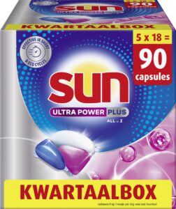 Sun All in 1 Ultra vaatwastabletten  – 90 wasbeurten