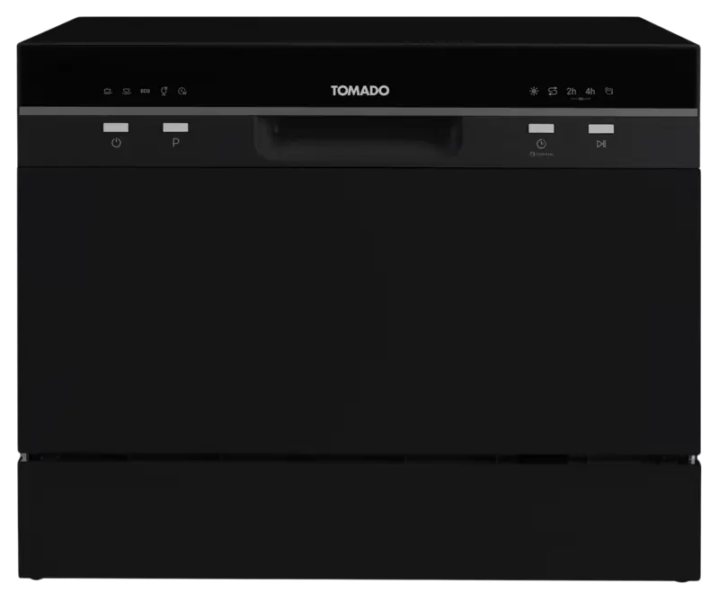 Tomado TDW5501B – Mini vaatwasser – Kleine vaatwasser – Vrijstaand – 6 couverts – 5 programma’s – Energieklasse D – Zwart