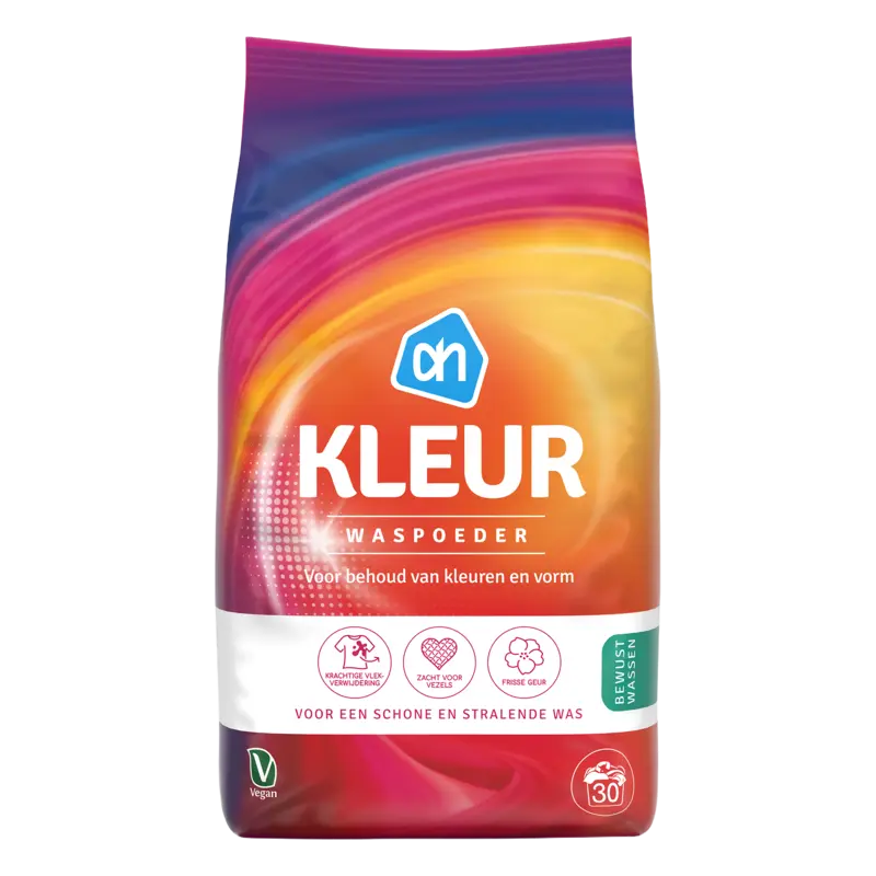 Albert Heijn  waspoeder gekleurde was – 30 wasbeurten