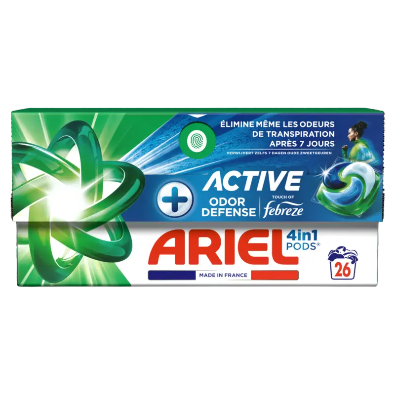 Ariel Actieve geurbestrijding wascapsules  – 26 wasbeurten