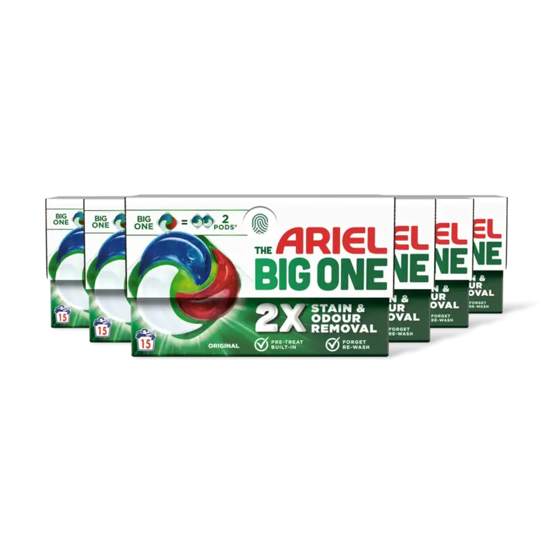 Ariel The Big One wascapsules Originial wascapsules  – 6 wasbeurten
