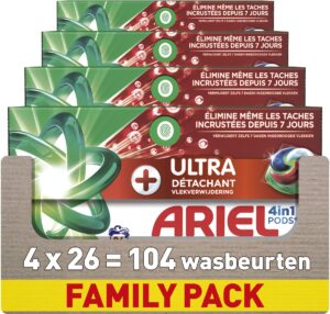 Ariel Ultra wascapsules  – 104 wasbeurten