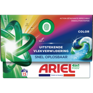 Ariel  wascapsules gekleurde was – 15 wasbeurten