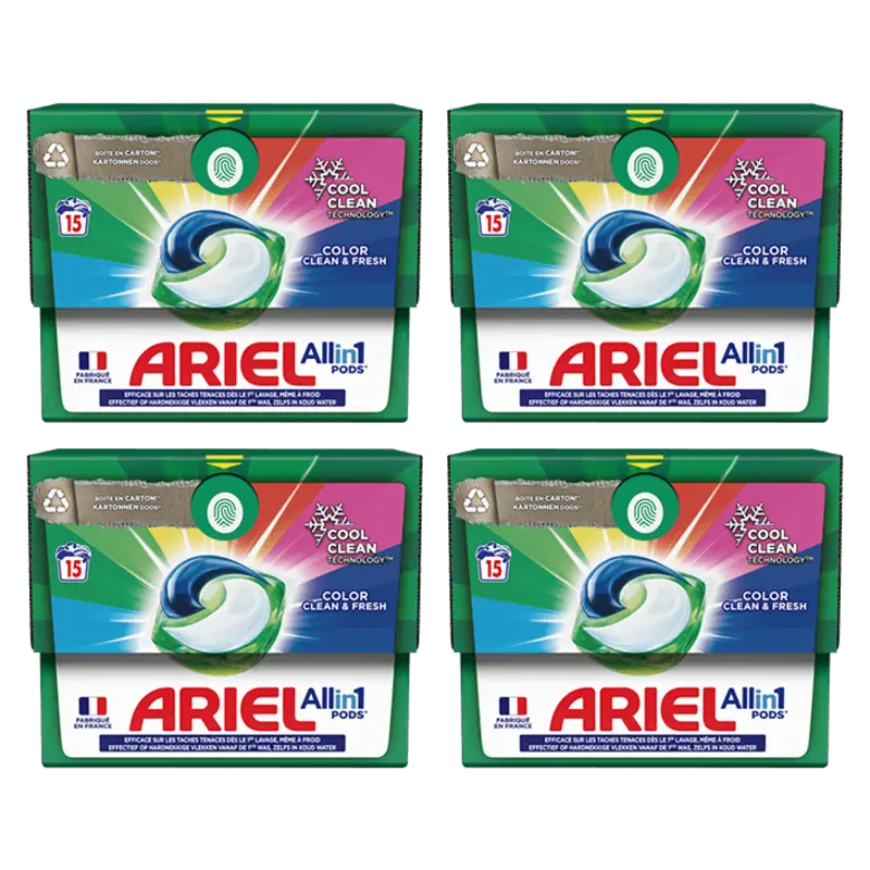 Ariel  wascapsules gekleurde was – 4 wasbeurten