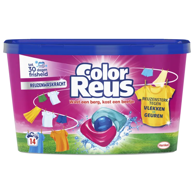 Color Reus  wascapsules gekleurde was – 14 wasbeurten