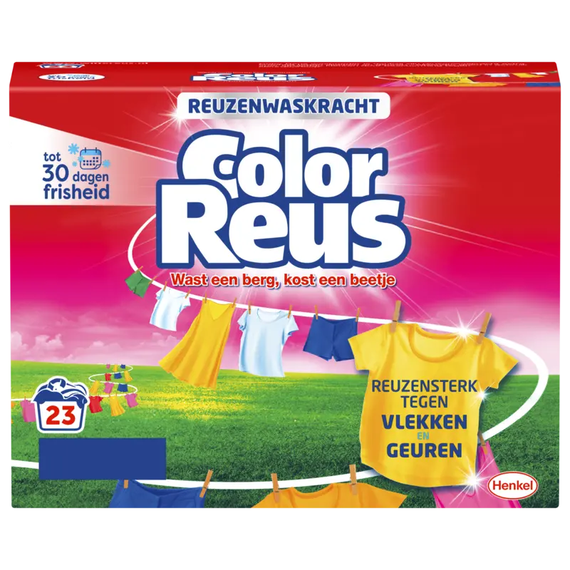 Color Reus  waspoeder witte was & gekleurde was – 23 wasbeurten