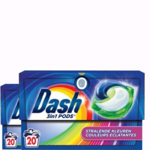 Dash  wascapsules gekleurde was – 40 wasbeurten