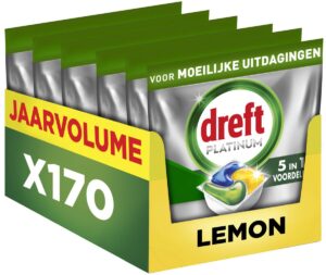 Dreft Citroen vaatwastabletten  – 170 wasbeurten