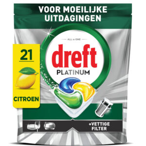 Dreft Citroen vaatwastabletten  – 21 wasbeurten