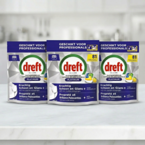 Dreft Lemon vaatwastabletten  – 243 wasbeurten