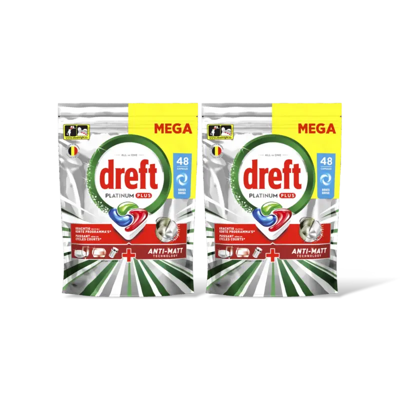 Dreft Platinum Originial vaatwastabletten  – 2 wasbeurten