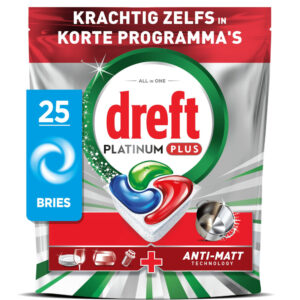 Dreft Platinum Plus Plus vaatwastabletten  – 125 wasbeurten