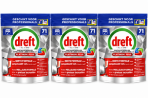 Dreft Regular & Plus vaatwastabletten  – 213 wasbeurten