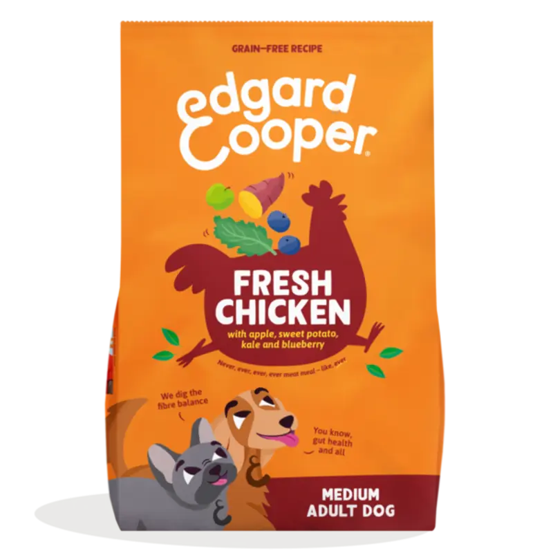 Edgard & Cooper Sappige scharrelkip volwassen hond Hondenbrokken 1 kg