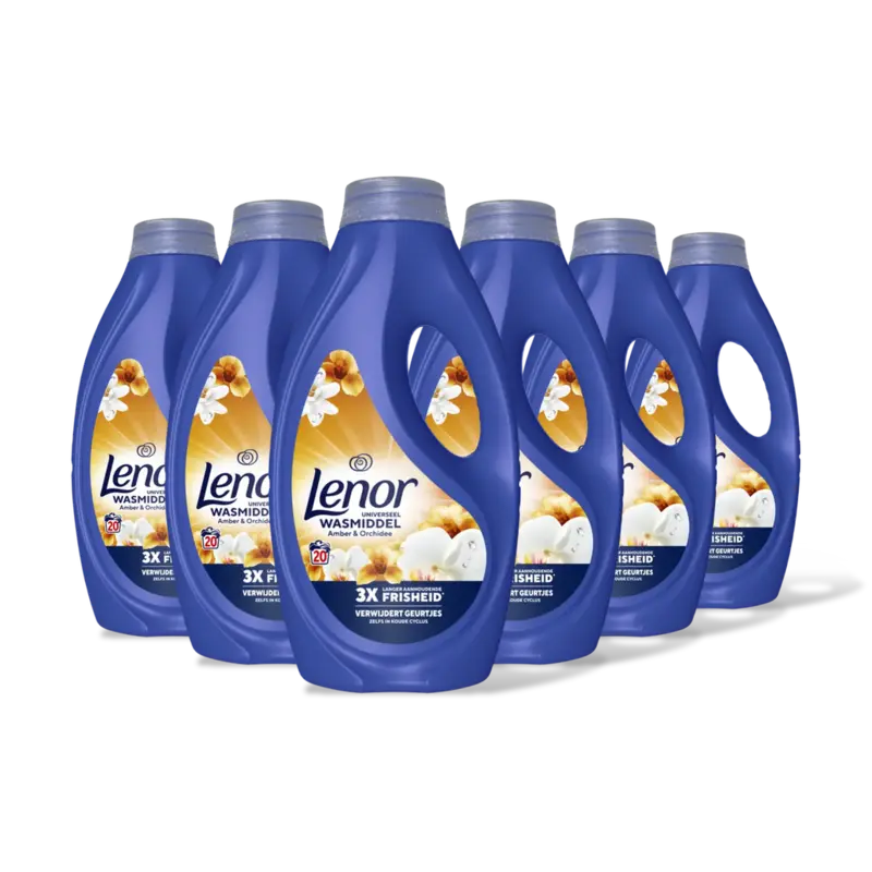 Lenor Gouden Orchidee & Vloeibaar wasmiddel  – 6 wasbeurten
