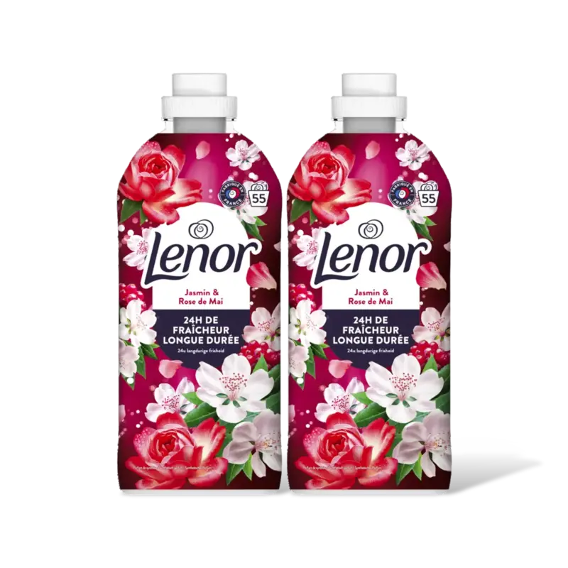 Lenor Robijn & Jasmijn wasverzachter  – 2 wasbeurten