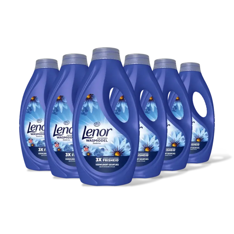Lenor Zeebries & Vloeibaar wasmiddel  – 6 wasbeurten