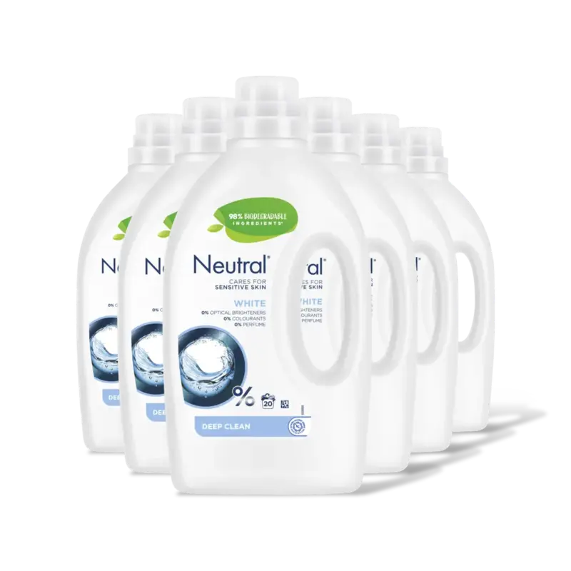 Neutral Parfumvrij wasmiddel witte was – 6 wasbeurten